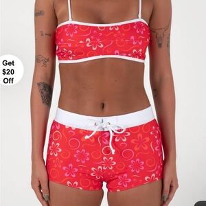 InnerRelm Red Swimswuit Set